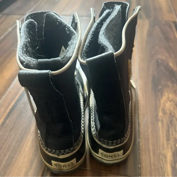 Sorel Waterproof Winter Boots Women’s 6.5 / EU 37.5 Black Snow Boots - Picture 4 of 7